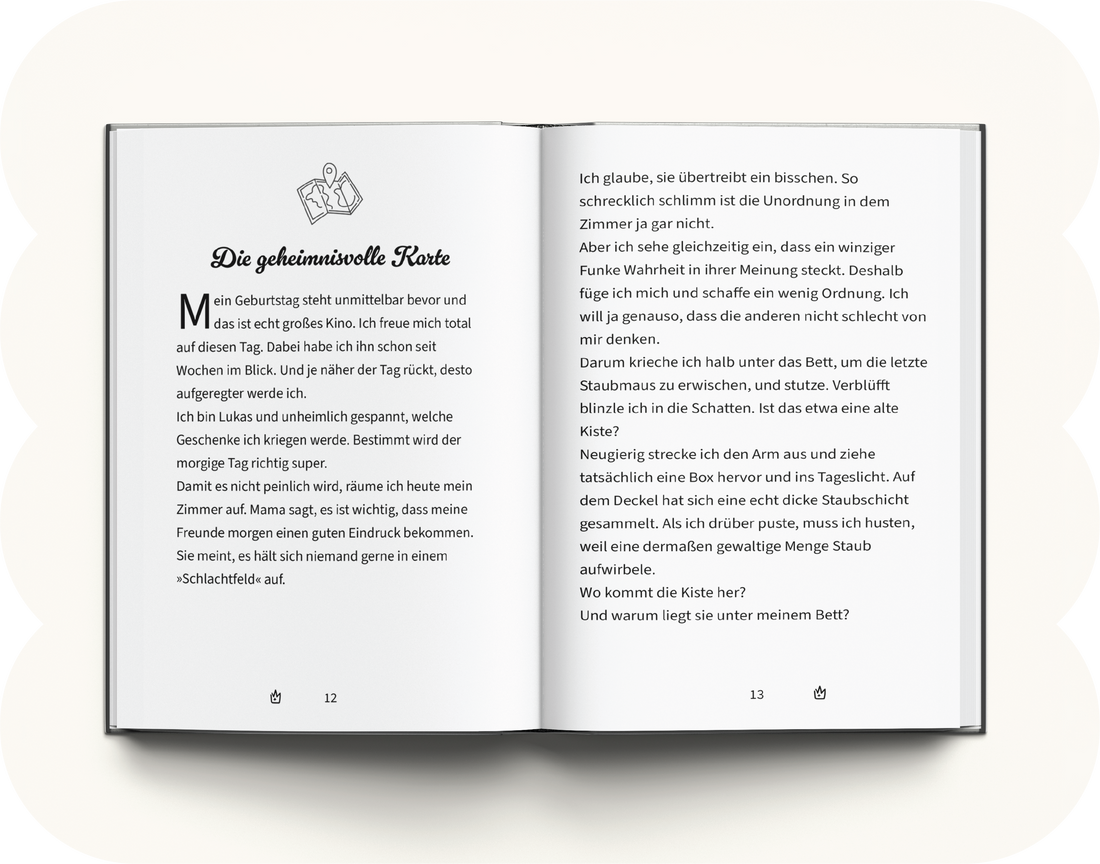 <div class="metafield-rich_text_field"><h2>Was erwartet dich in diesem Buch?</h2><p>In diesem besonderen Mutmachbuch erwartet dich eine warmherzige Geburtstagsgeschichte, in der dein Kind selbst zur mutigen Hauptfigur wird. Es begibt sich auf ein aufregendes Abenteuer, trifft neue Freunde und entdeckt, wie viel Stärke, Fantasie und Wunder in ihm stecken. Jede Seite wurde liebevoll gestaltet, um Kindern Selbstvertrauen zu schenken, sie zu inspirieren und ihnen das Gefühl zu geben, etwas ganz Besonderes zu sein. Ein Buch, das berührt, motiviert und lange in Erinnerung bleibt.<br />
<br />
</p></div>