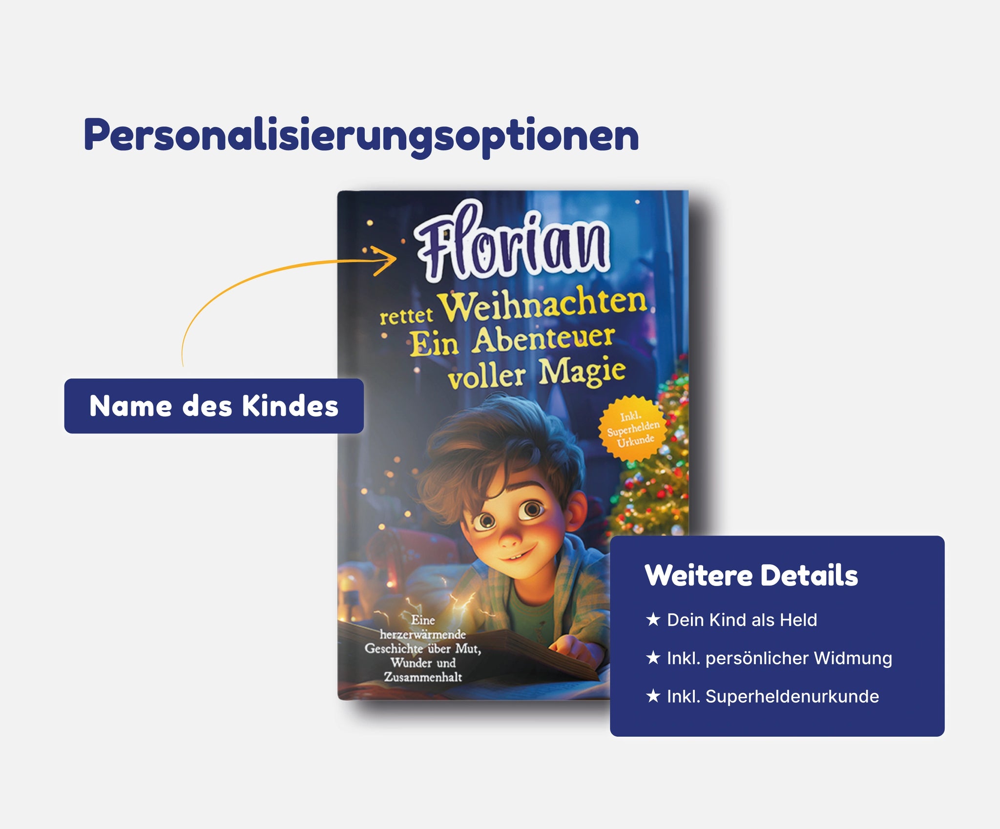 [Name] rettet Weihnachten. Ein Abenteuer voller Magie