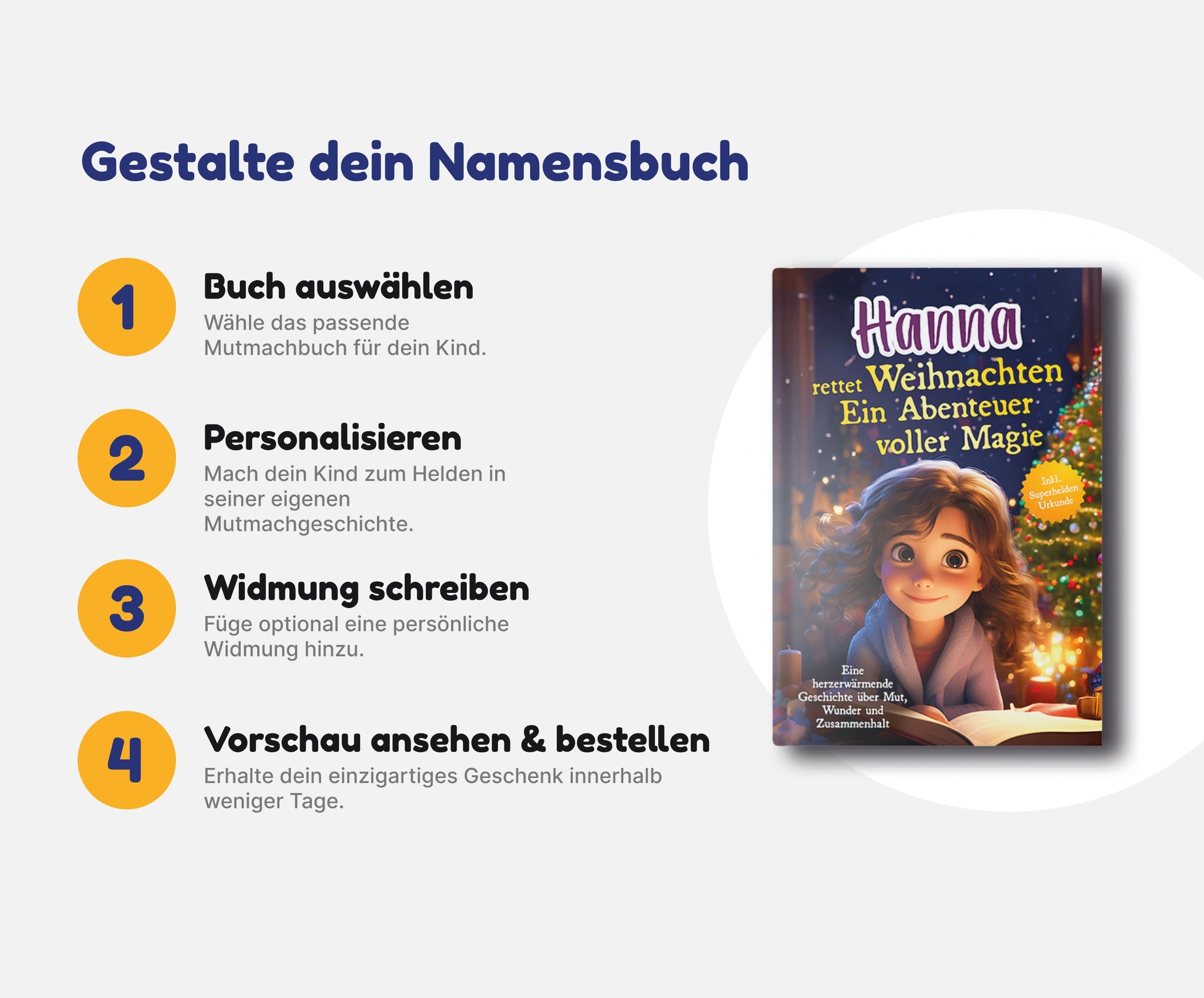 [Name] rettet Weihnachten. Ein Abenteuer voller Magie