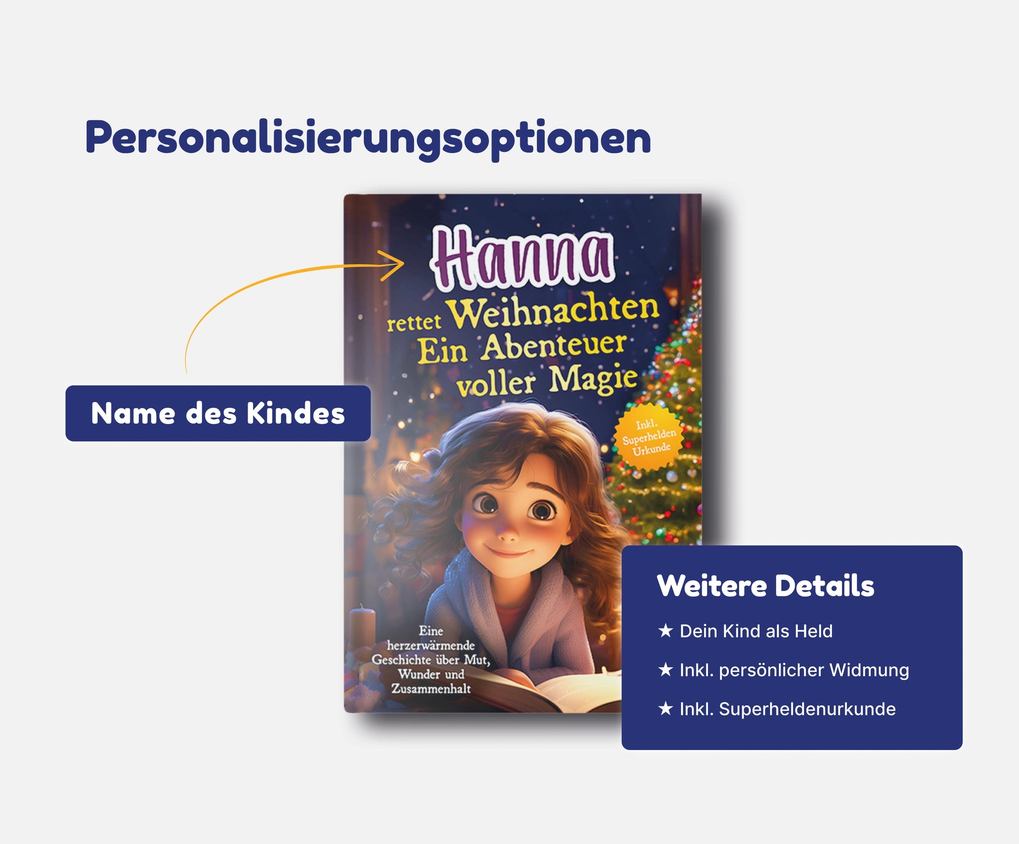 [Name] rettet Weihnachten. Ein Abenteuer voller Magie