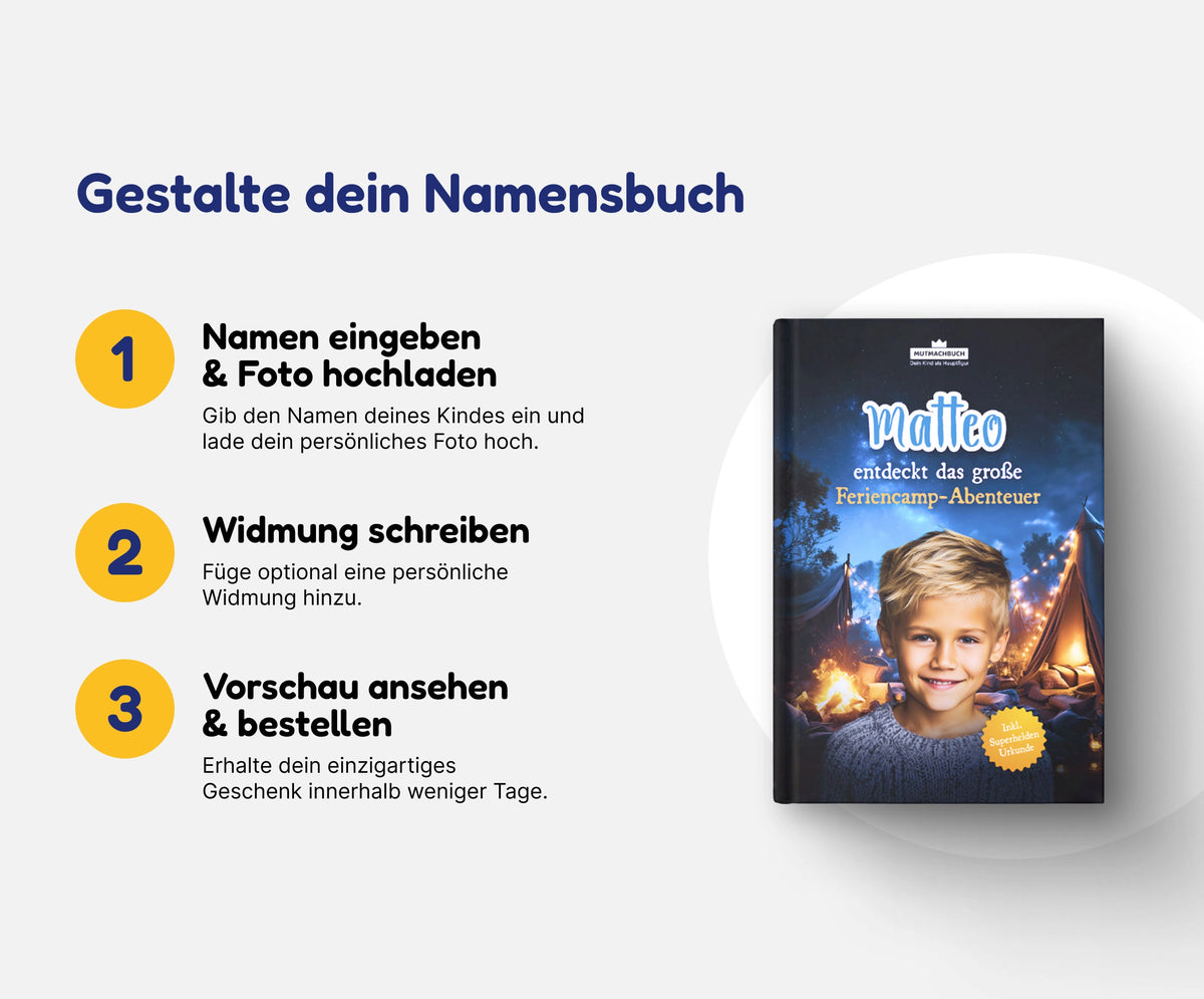[Name] entdeckt das große Feriencamp-Abenteuer