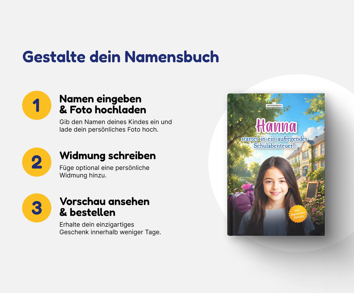[Name] startet in ein aufregendes Schulabenteuer