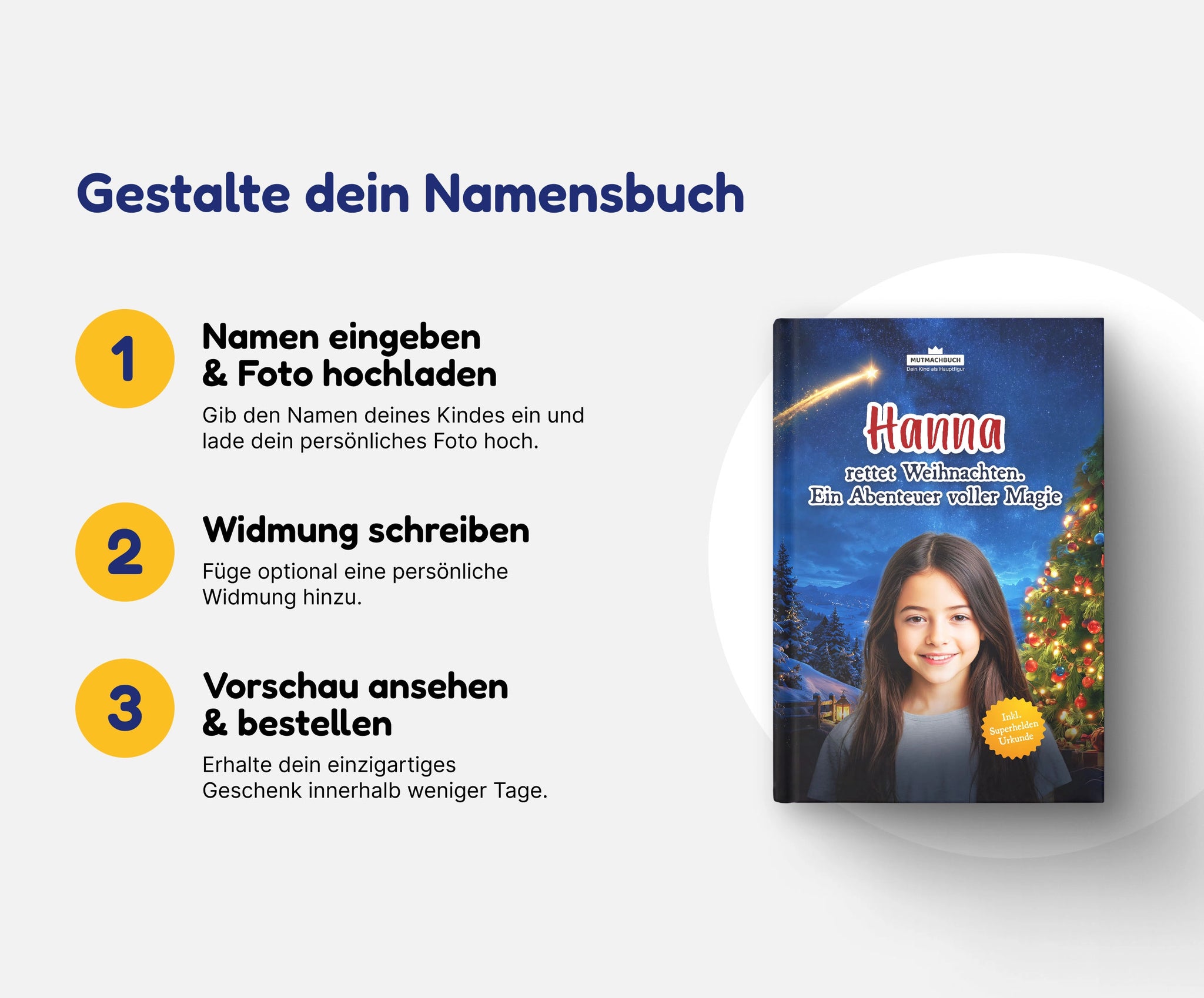 [Name] rettet Weihnachten. Ein Abenteuer voller Magie