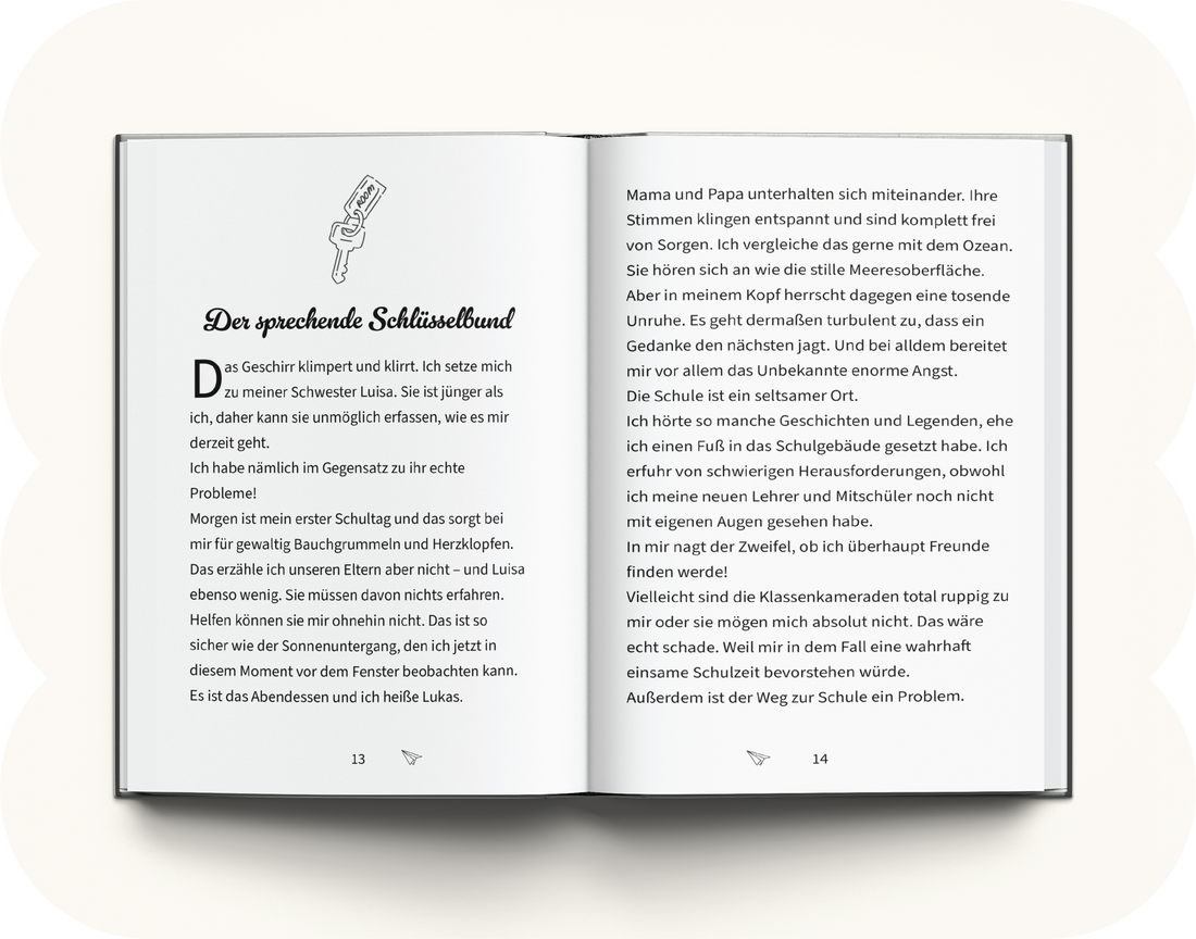 <div class="metafield-rich_text_field"><h2>Was erwartet dich in diesem Buch?</h2><p>In diesem besonderen Mutmachbuch begleitet dein Junge eine warmherzige Geschichte rund um seinen Schulbeginn – und er selbst steht als mutiger Held im Mittelpunkt. Auf seinem Weg entdeckt er neue Fähigkeiten, wächst über sich hinaus und lernt, dass er alles schaffen kann, was vor ihm liegt. Jede Seite ist liebevoll gestaltet, um ihm Sicherheit zu schenken, seinen Entdeckergeist zu stärken und ihm das Gefühl zu geben, mutig, einzigartig und bereit für die Schule zu sein. Ein Buch, das ermutigt, stärkt und lange in Erinnerung bleibt.</p></div>