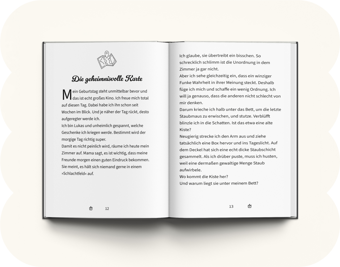 <div class="metafield-rich_text_field"><h2>Was erwartet dich in diesem Buch?</h2><p>In diesem besonderen Mutmachbuch begleitet dein Junge eine warmherzige Geschichte, in der er selbst zur mutigen Hauptfigur wird. Auf seinem Abenteuer trifft er neue Freunde, entdeckt seine eigene Stärke und erlebt, wie viel Fantasie und Wunder in ihm stecken. Jede Seite wurde liebevoll gestaltet, um ihm Selbstvertrauen zu schenken, ihn zu inspirieren und ihm das Gefühl zu geben, etwas ganz Besonderes zu sein. Ein Buch, das berührt, motiviert und das ganze Jahr über ein unvergessliches Geschenk ist.</p></div>