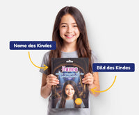 Personalisiertes Mutmachbuch für Mädchen vor dem großen Auftritt – Name und Foto des Kindes auf dem Cover