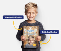 Personalisiertes Mutmachbuch für Jungen zur Erstkommunion – Name und Foto des Kindes auf dem Cover