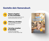 Personalisiertes Mutmachbuch für Jungen bei Krankheit – In 3 Schritten zum eigenen Namensbuch