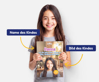 Personalisiertes Mutmachbuch für Mädchen bei Krankheit – Name und Foto des Kindes auf dem Cover