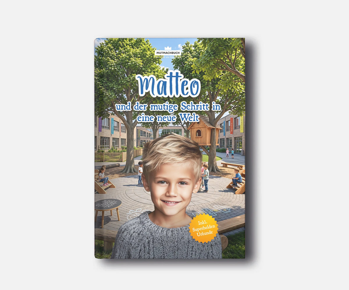 Personalisiertes Mutmachbuch für Jungen bei Umzug oder Schulwechsel – Buchcover