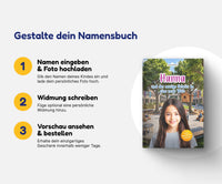Personalisiertes Mutmachbuch für Mädchen bei Umzug oder Schulwechsel – In 3 Schritten zum eigenen Namensbuch