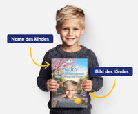Personalisiertes Mutmachbuch für Jungen zu Ostern – Name und Foto des Kindes auf dem Cover