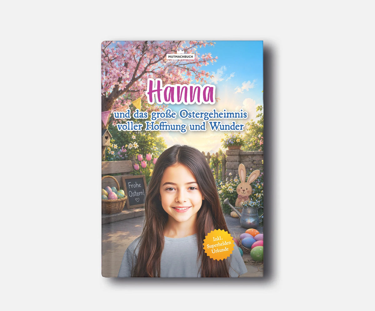 Personalisiertes Mutmachbuch für Mädchen zu Ostern – Buchcover