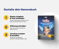 Personalisiertes Mutmachbuch für Jungen für Sport und Wettkampf – In 3 Schritten zum eigenen Namensbuch