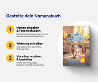 Personalisiertes Mutmachbuch für Jungen beim Abschied von Oma – In 3 Schritten zum eigenen Namensbuch