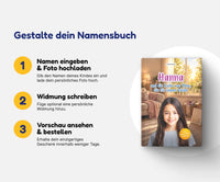 Personalisiertes Mutmachbuch für Mädchen beim Abschied von Oma – In 3 Schritten zum eigenen Namensbuch